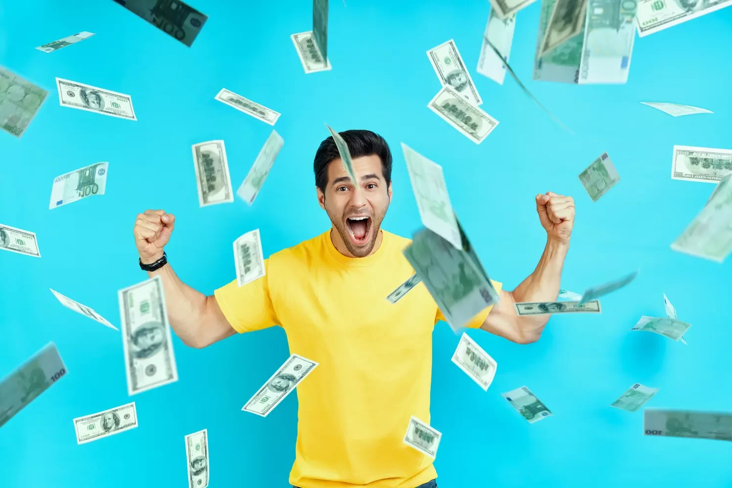 Happy Lottery Winner